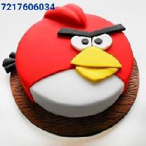 Angry Birds Fondant Cake