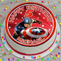 Captain America Best Photo 2 Cake