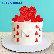 Red Heart Cake