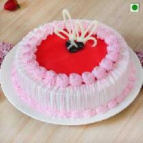 Artistic Strawberry Cake