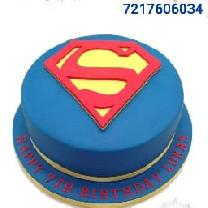 Superman Logo Cake