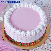 Butterscotch Pink Rose Cake