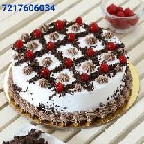 Black Forest Round Box Cake