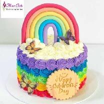 Customize Rainbow Butterflies Cake