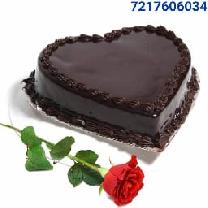 Heartshape Chocolate Cake